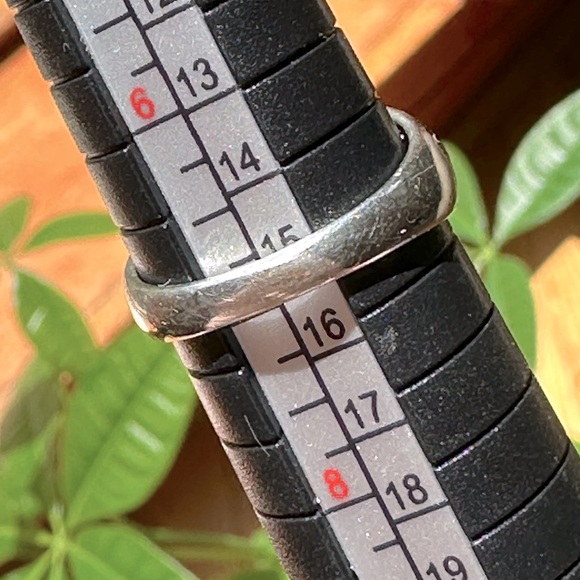 Vintage Sterling Silver Black Onyx Inlay & Marcasite Filigree Ring Sz 7 925 - Picture 3 of 12